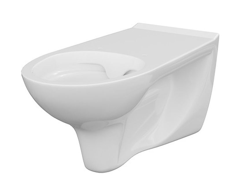 Cersanit Etiuda taza de inodoro suspendido sin reborde para discapacitados blanco K670-002