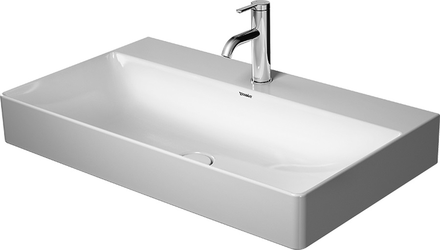 Duravit DuraSquare lavabo 80x47 cm rectangular clásico-para mueble blanco 2353800079