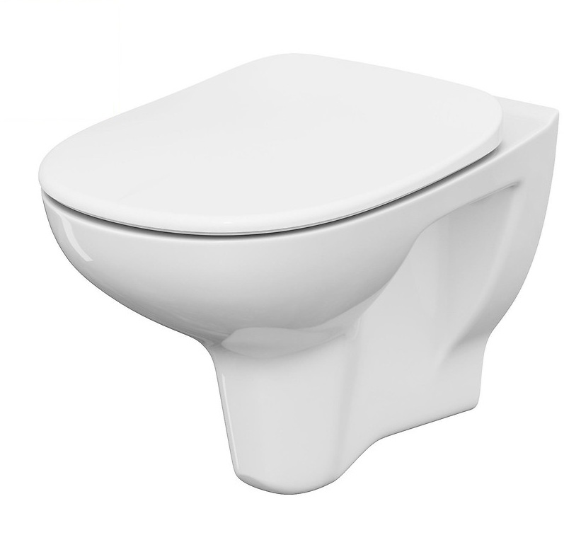 Cersanit Arteco taza de inodoro con asiento de cierre suave suspendido sin reborde blanco S701-180