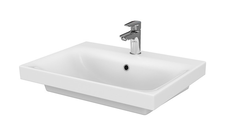 Cersanit Moduo lavabo 60x45 cm rectangular clásico-para mueble blanco K116-011