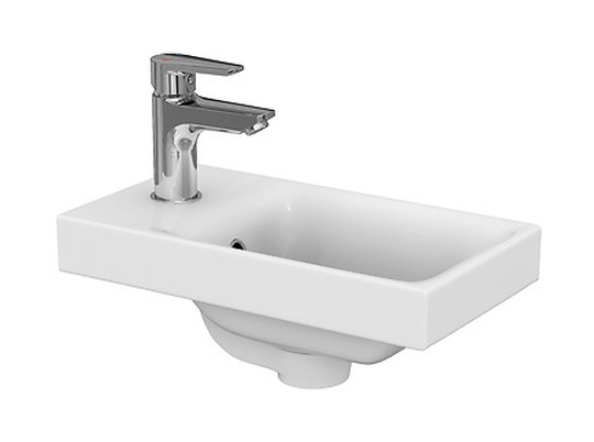Cersanit Moduo lavabo 40x22 cm rectangular para mueble blanco K116-016