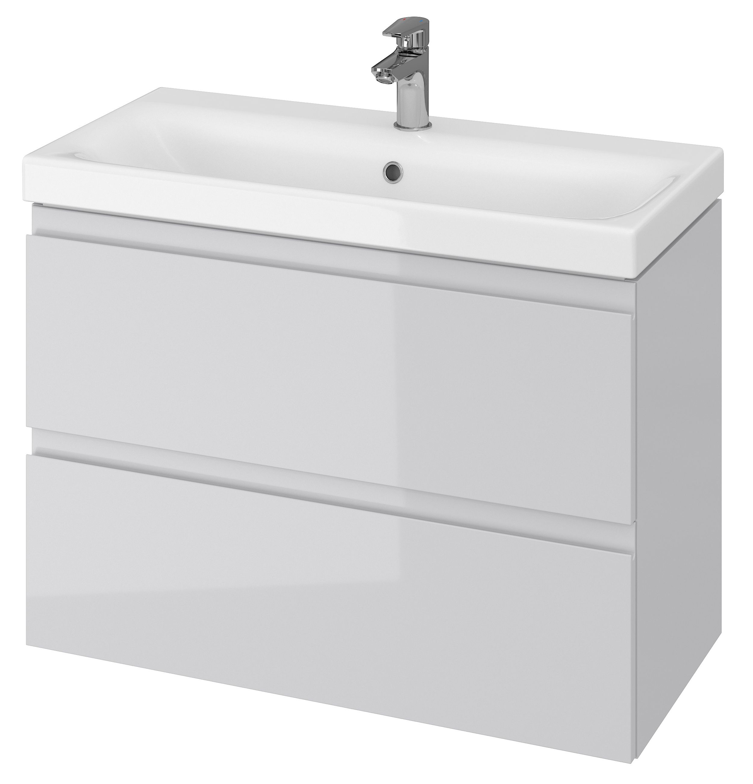 Cersanit Moduo armario 79.5x37.5x57 cm suspendido, para lavabo gris S929-001