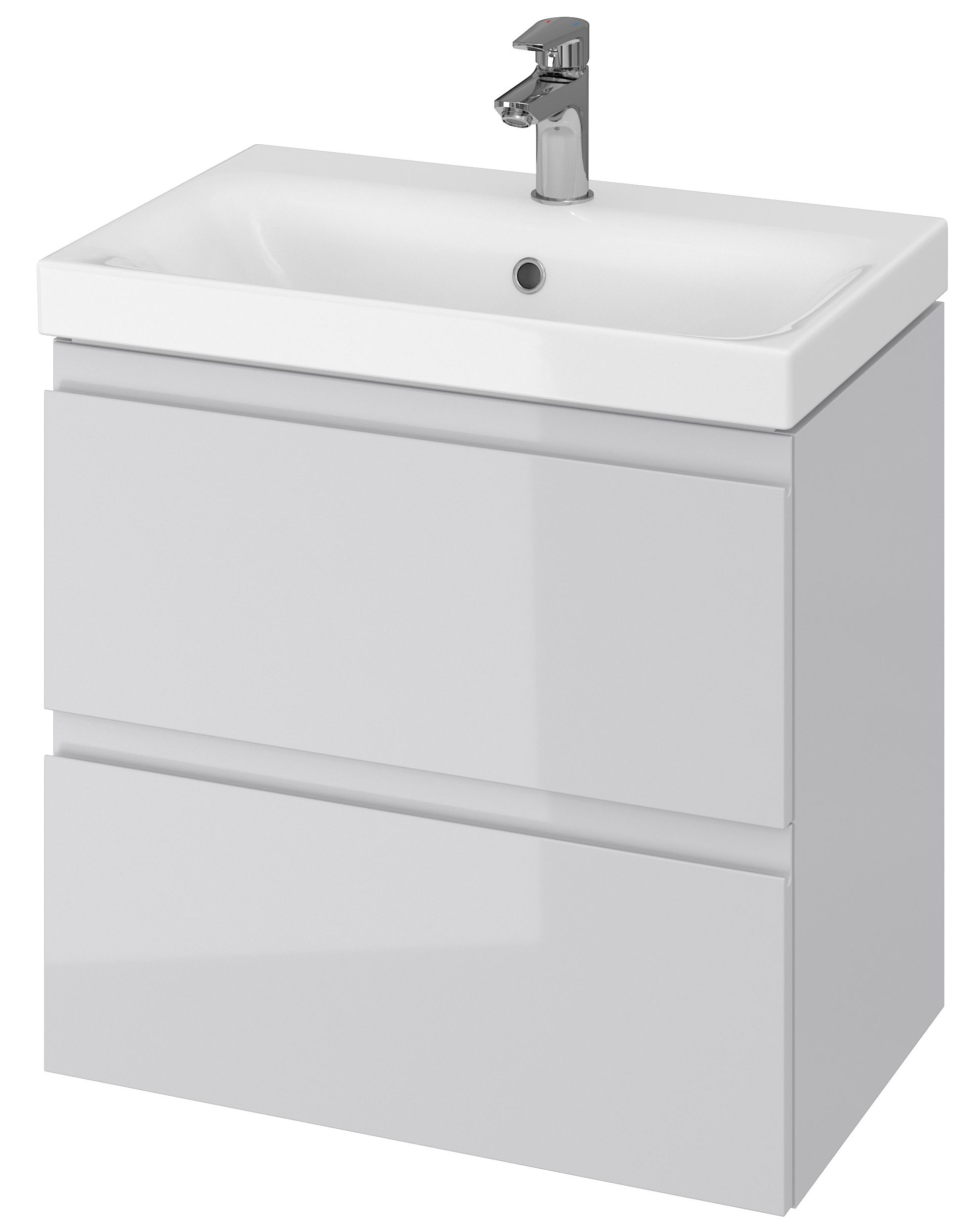 Cersanit Moduo armario 59.5x37.5x57 cm suspendido, para lavabo gris S929-003