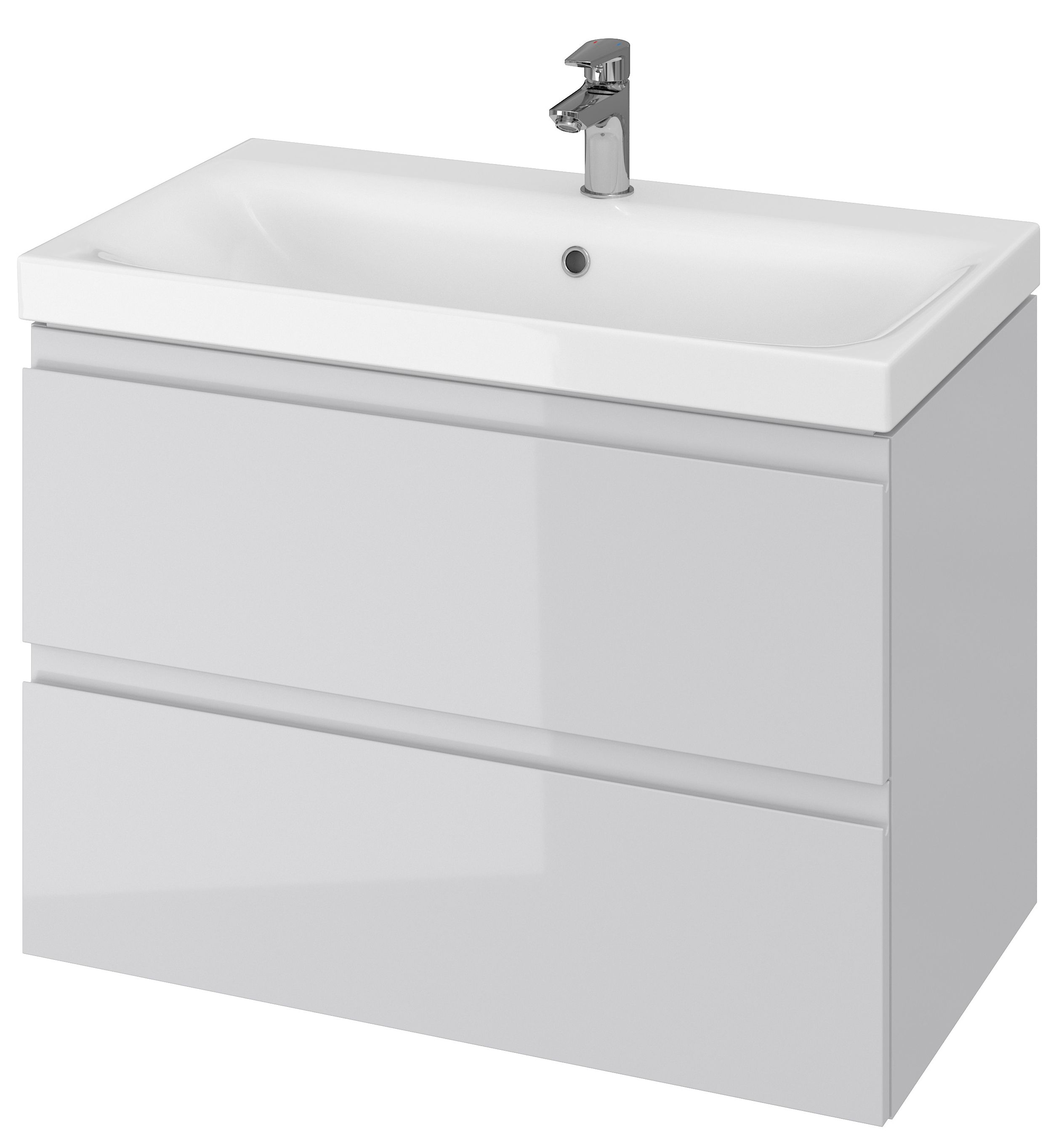 Cersanit Moduo armario 79.5x44.7x57 cm suspendido, para lavabo gris S929-007