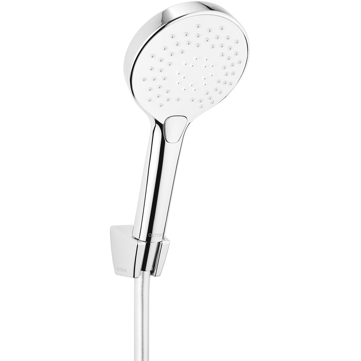 Conjunto alcachofa de ducha Oltens Driva EasyClick 37101110, manguera de ducha Oltens Ronneby 37200100, 37401100