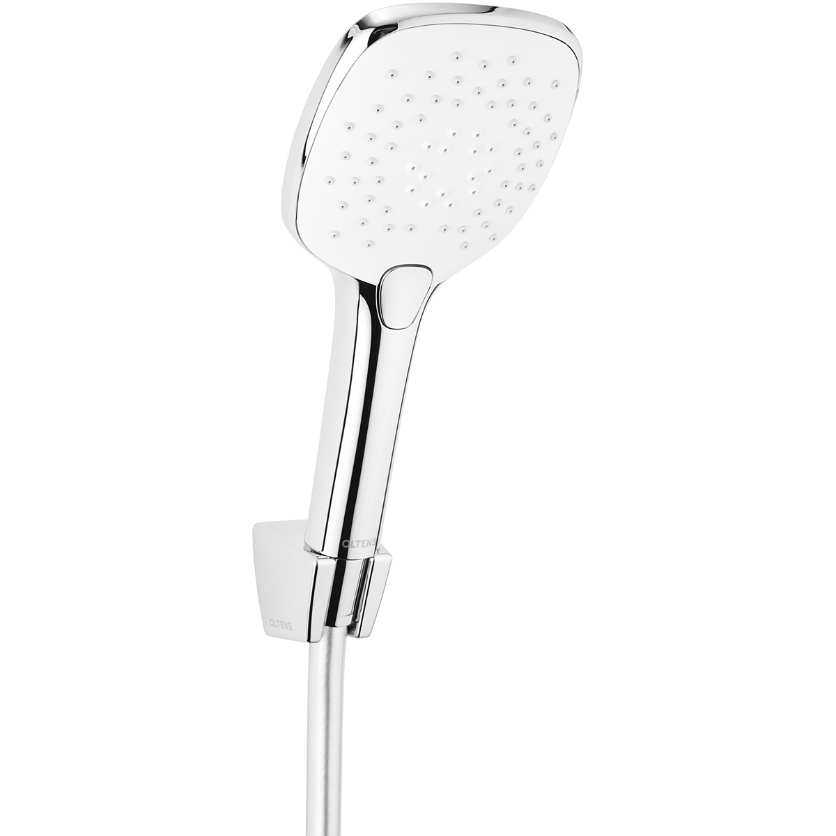 Conjunto alcachofa de ducha Oltens Driva EasyClick 37102110, manguera de ducha Oltens Ronneby 37200100, 37401100