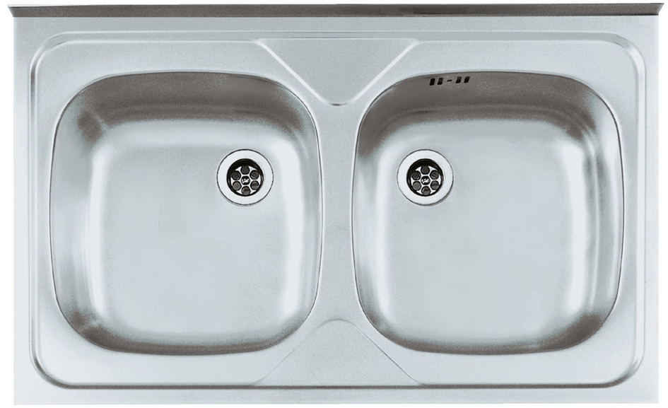 Genesis Primal fregadero de acero 80x50 cm acero 1124506