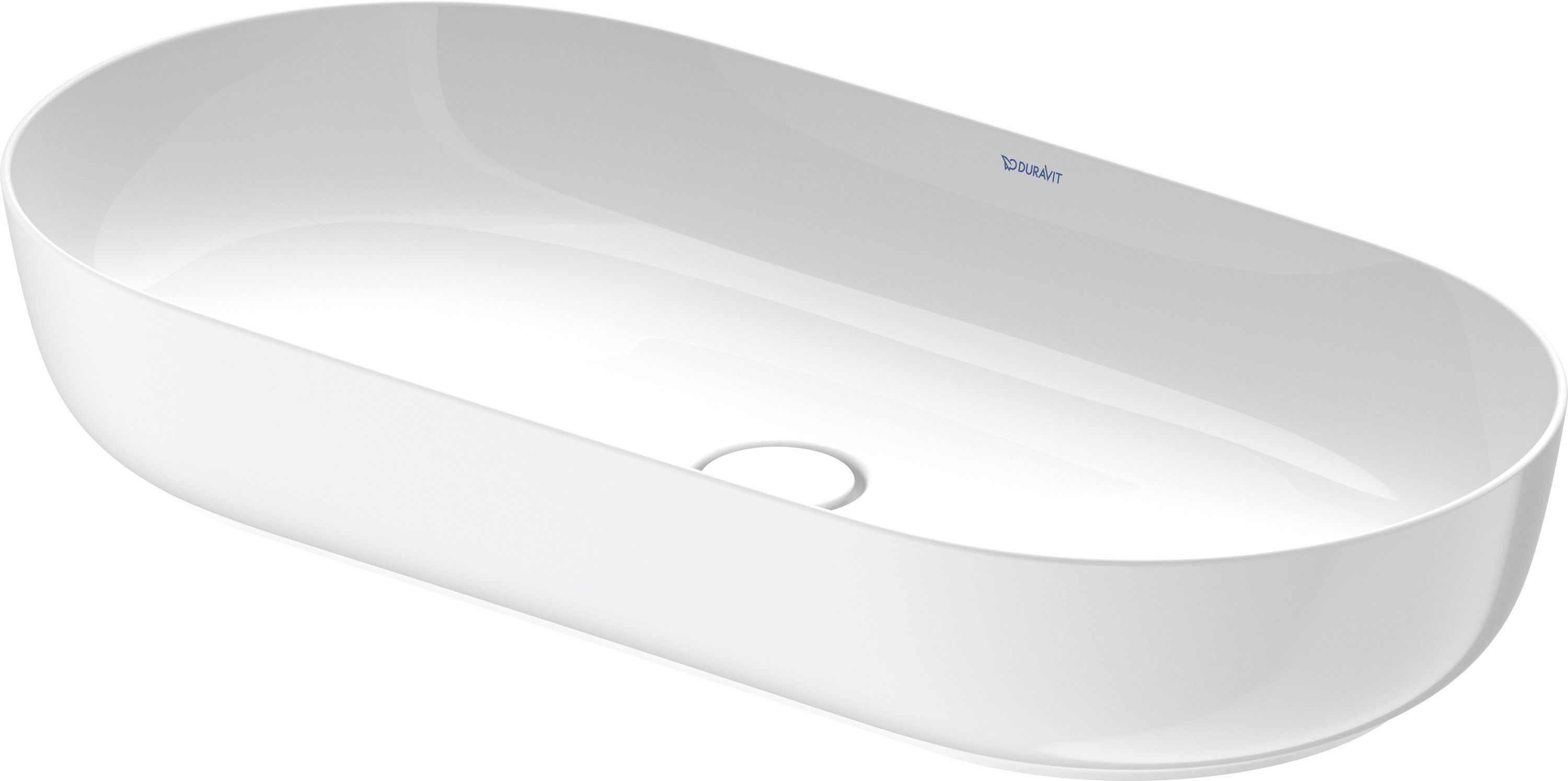 Duravit Luv lavabo 80x40 cm oval sobre encimera blanco 03798000001