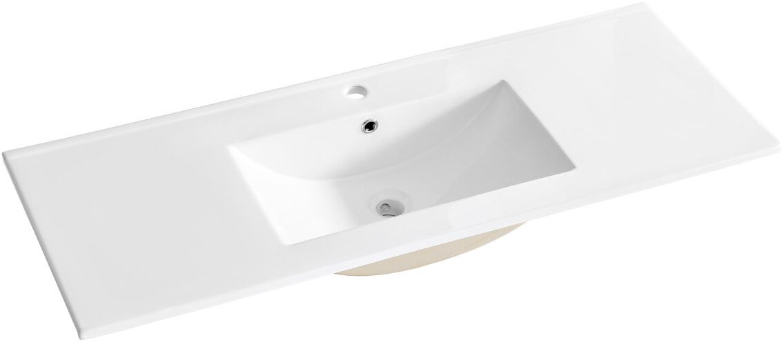 Comad lavabo 121x46 cm rectangular para mueble blanco brillante CFP120