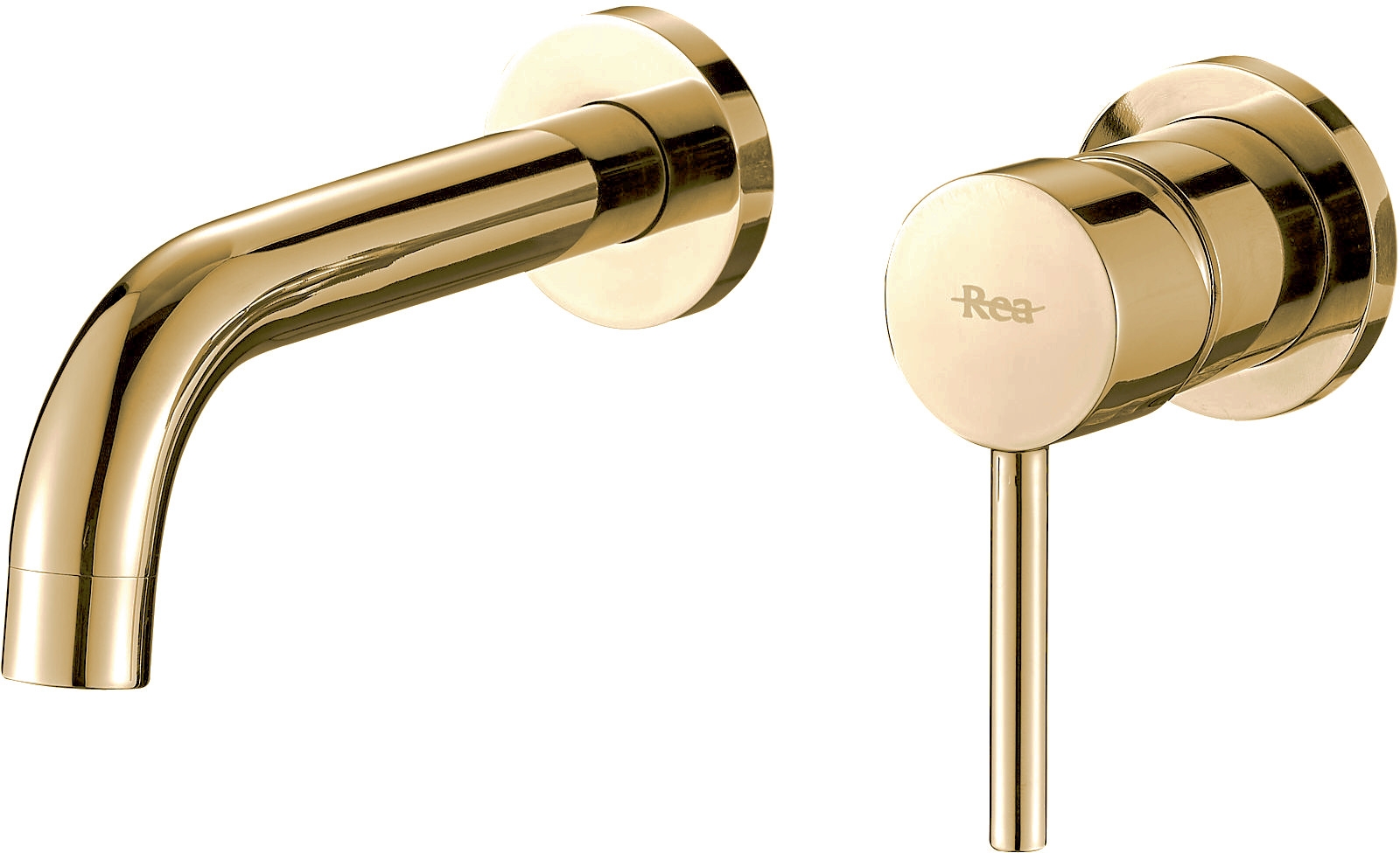 Rea Lungo grifo para lavabo empotrado oro REA-B8559