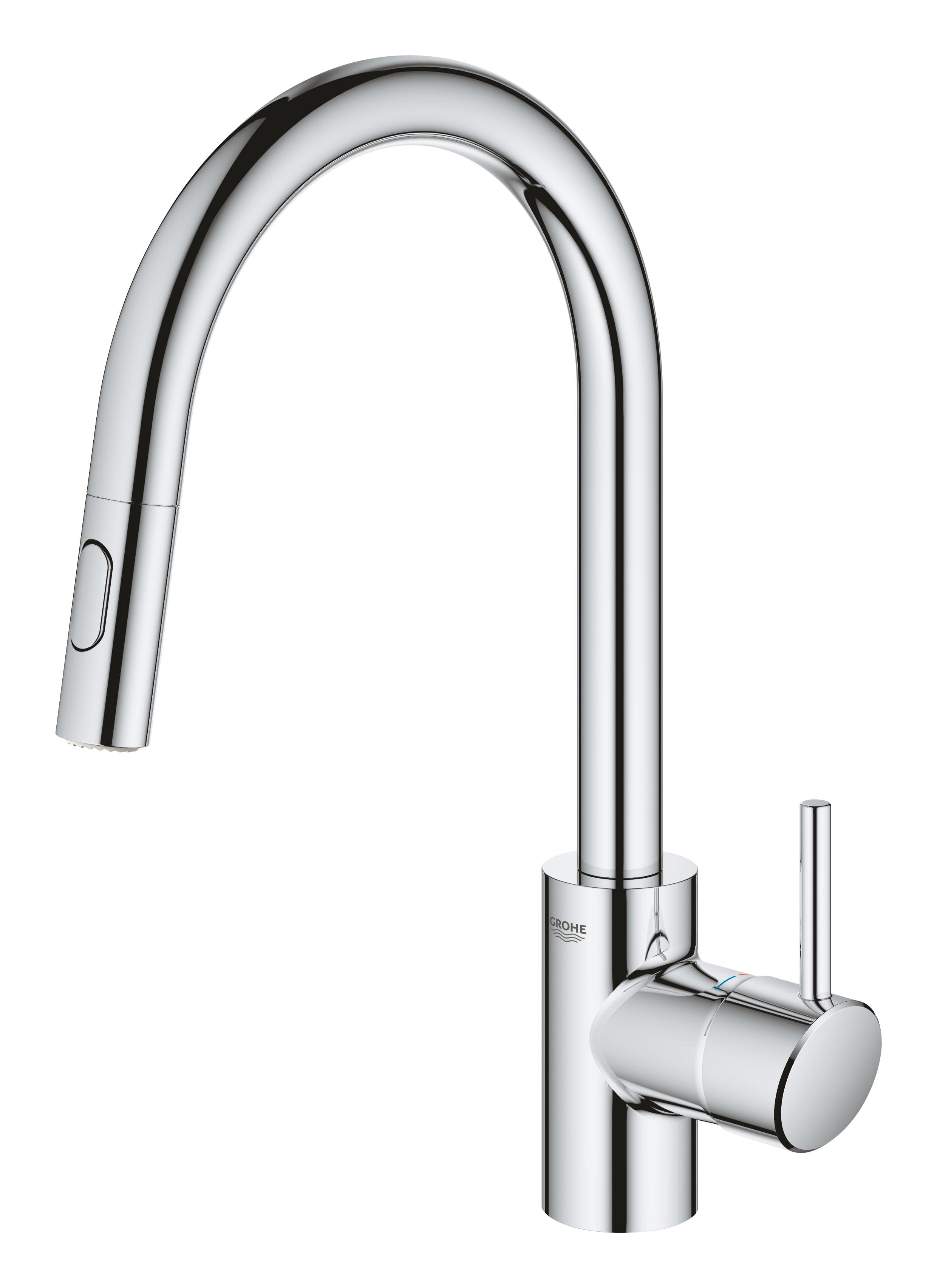 Grohe Concetto grifo de cocina de pie StarLight Chrome 31483002
