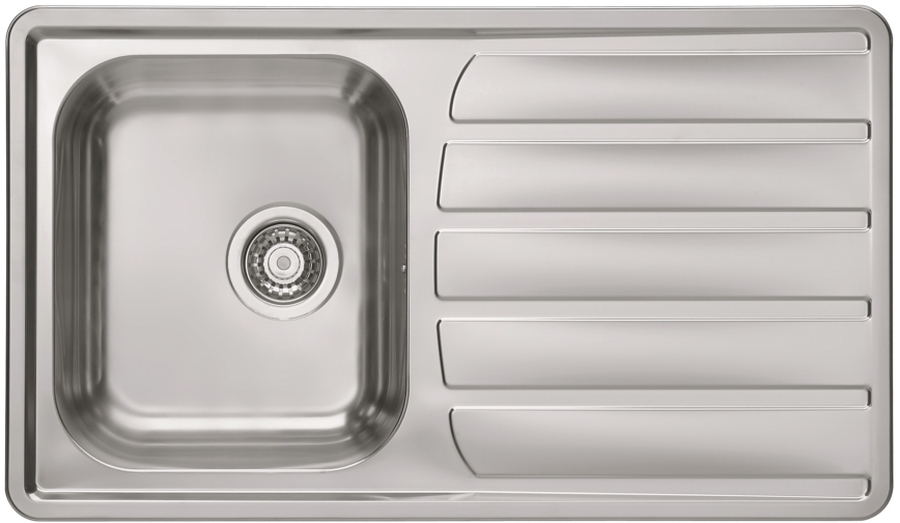Alveus Zoom fregadero de acero 86x50 cm acero 1098773