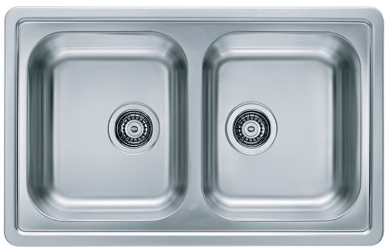 Alveus Elegant fregadero de acero 81x51 cm acero 1009383