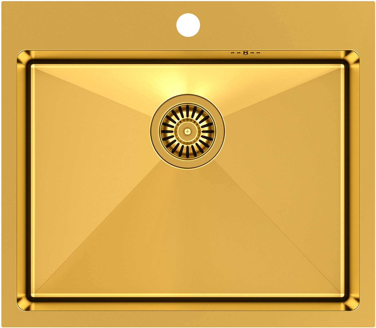 Quadron Russel fregadero de acero 55x48 cm dorado HB7910PVDBSG1