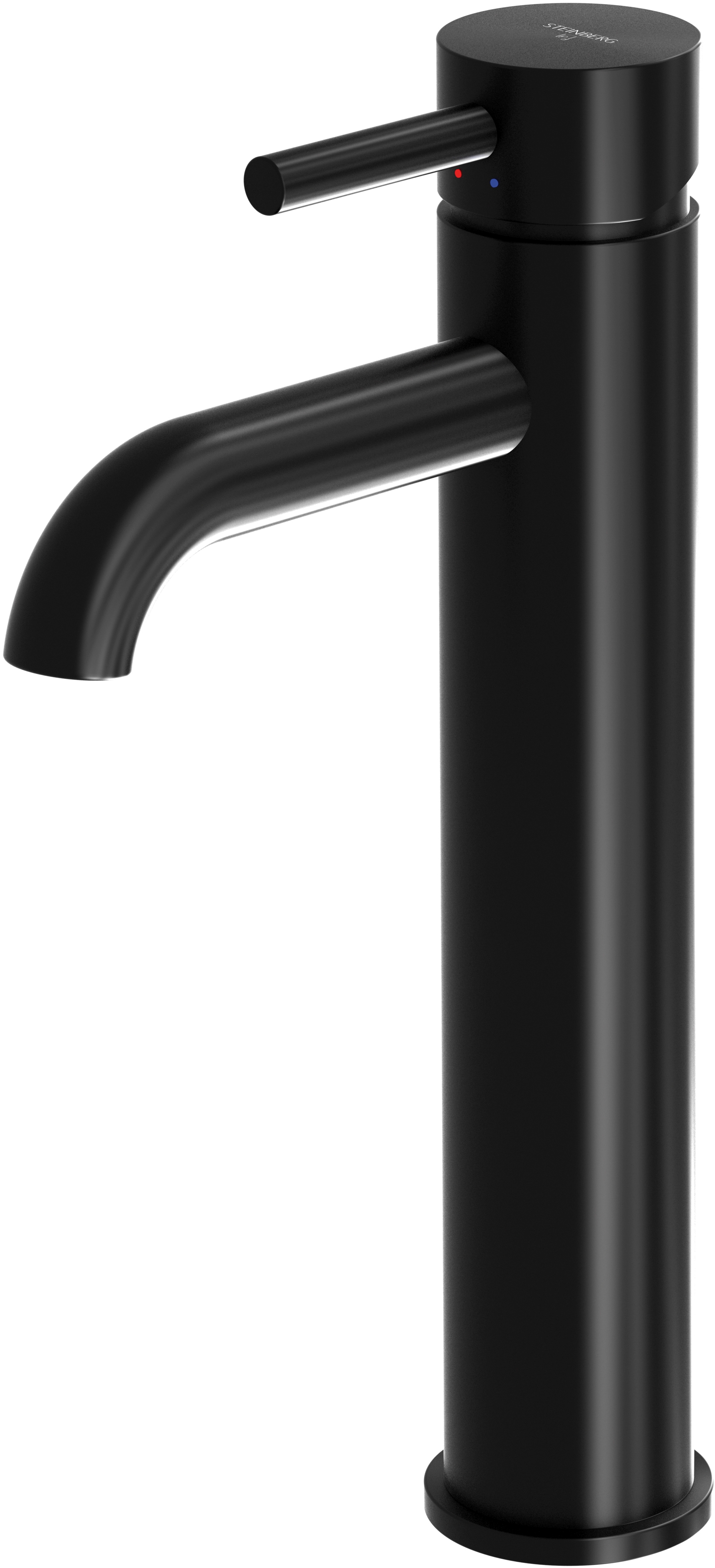 Steinberg 100 grifo para lavabo de pie negro 1001700S