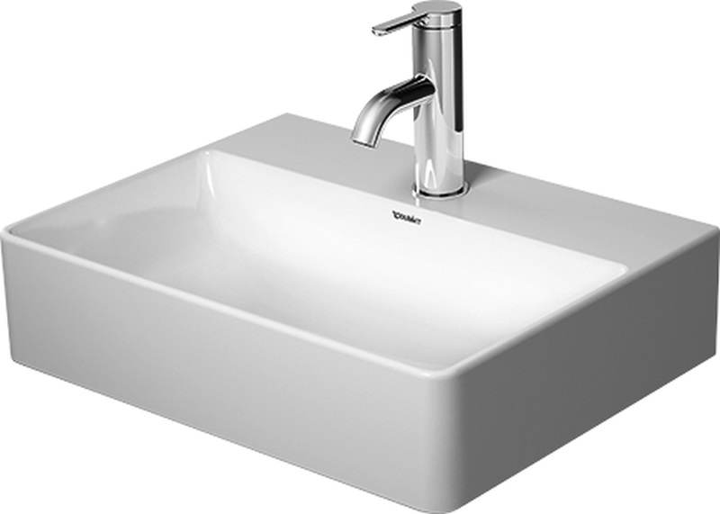Duravit DuraSquare lavabo 45x35 cm rectangular clásico-para mueble blanco 07324500791