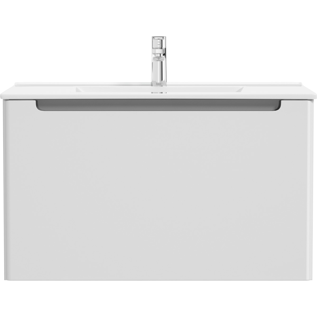 Oltens Jog armario 80x38.5x47 cm suspendido, para lavabo blanco 60001000