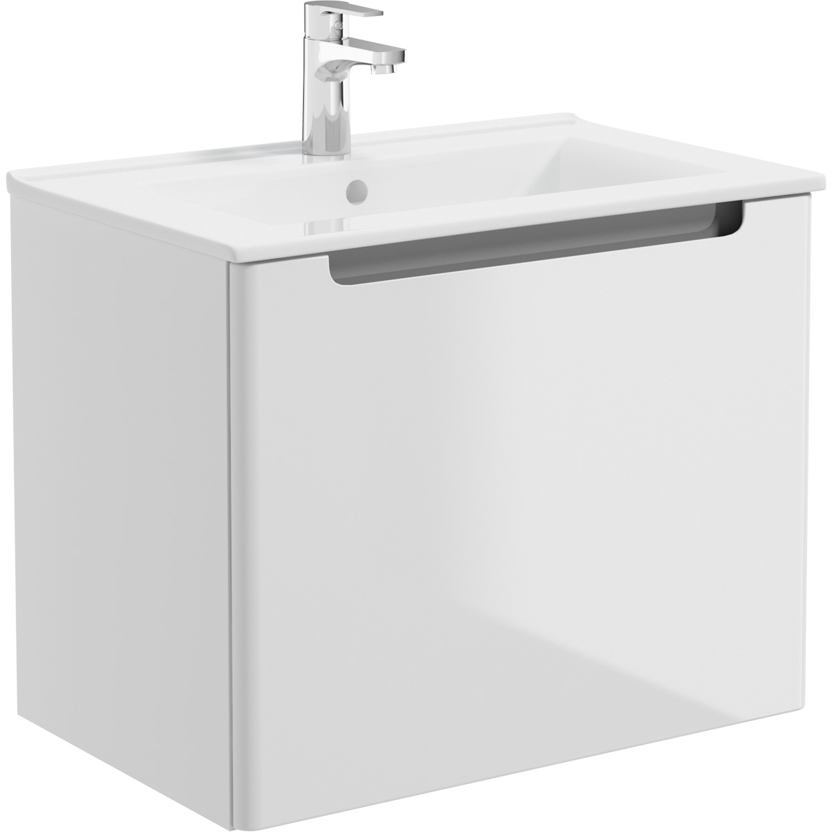 Oltens Jog lavabo 61x39 cm rectangular para mueble blanco 41203000