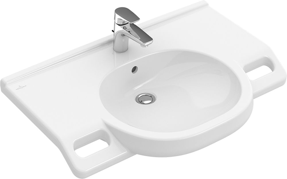 Villeroy & Boch O.Novo Vita lavabo 80x55 cm clásico para discapacitados blanco 412080R1