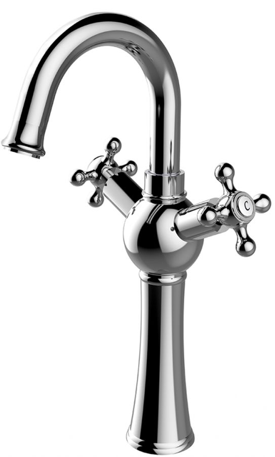 Besco Retro grifo para lavabo de pie cromo BU-RI-CH