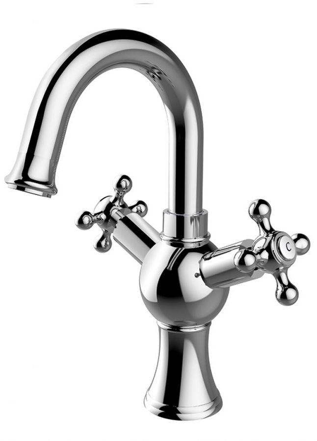 Besco Retro grifo para lavabo de pie cromo BU-RII-CH