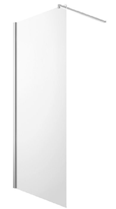 Omnires Marina mampara de ducha 110 cm cromo brillante/vidrio transparente DNR11XCRTR