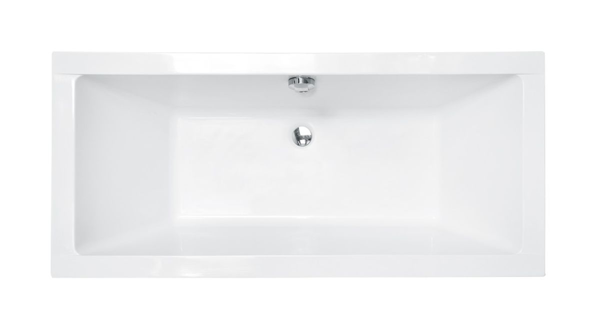 Besco Quadro Slim bañera rectangular slim 164.5x75 cm blanco #WAQ-165-SL