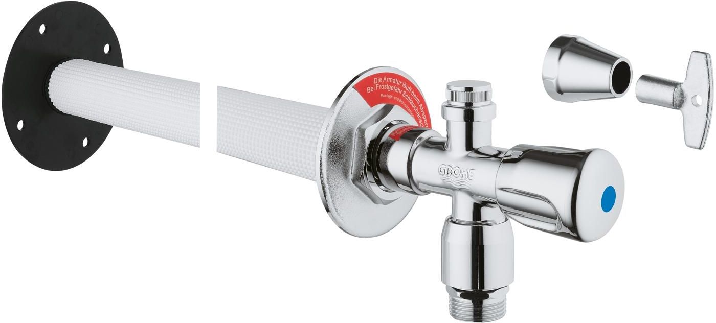 Grohe Eurotec válvula de pared StarLight Chrome 41206000