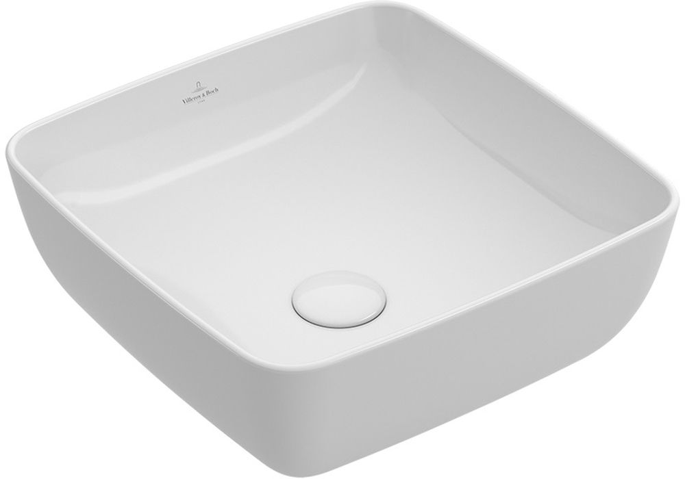 Villeroy & Boch Artis lavabo 41x41 cm cuadrada sobre encimera blanco 417841RW