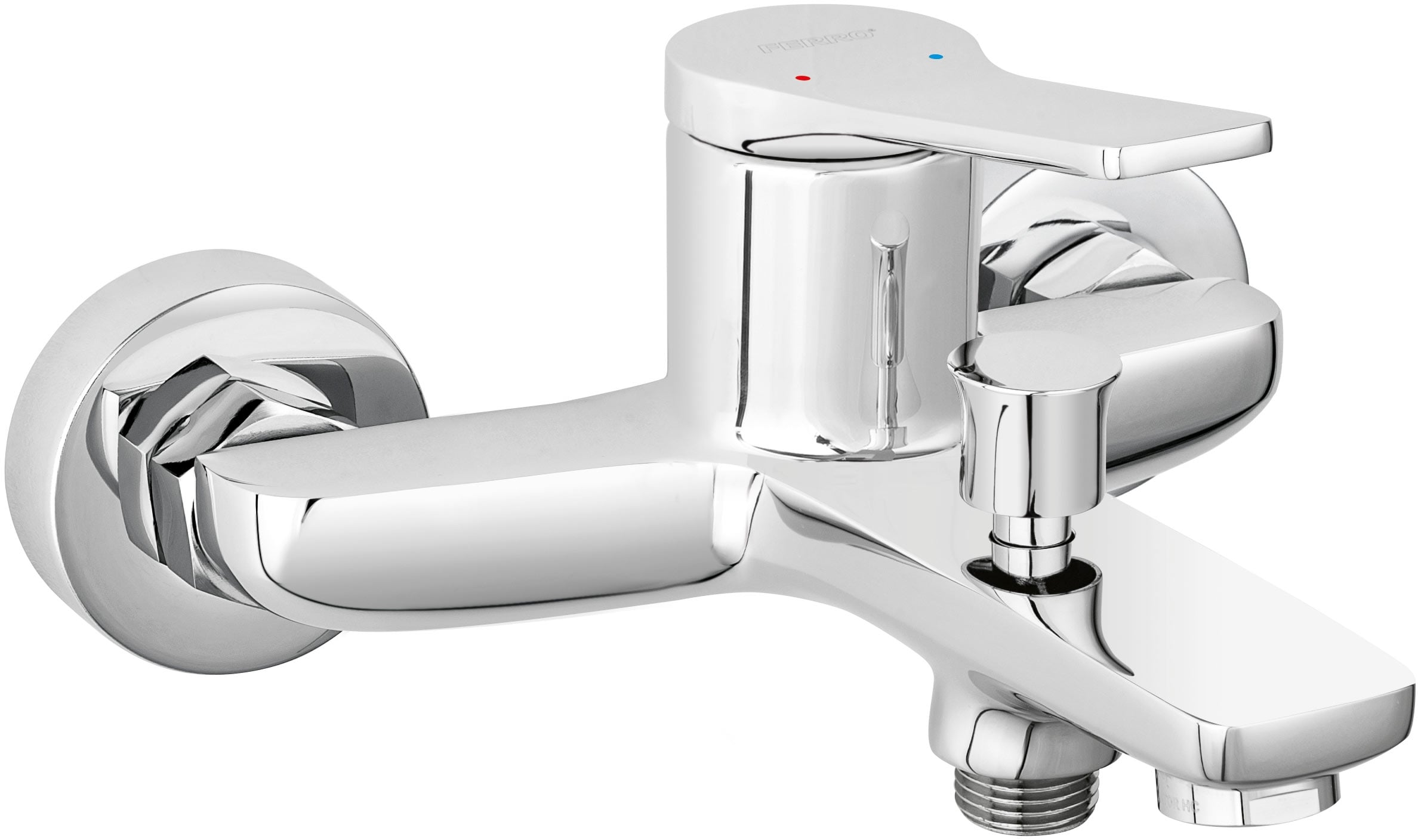 Ferro Stratos grifo de bañera y ducha a pared cromo BSC1