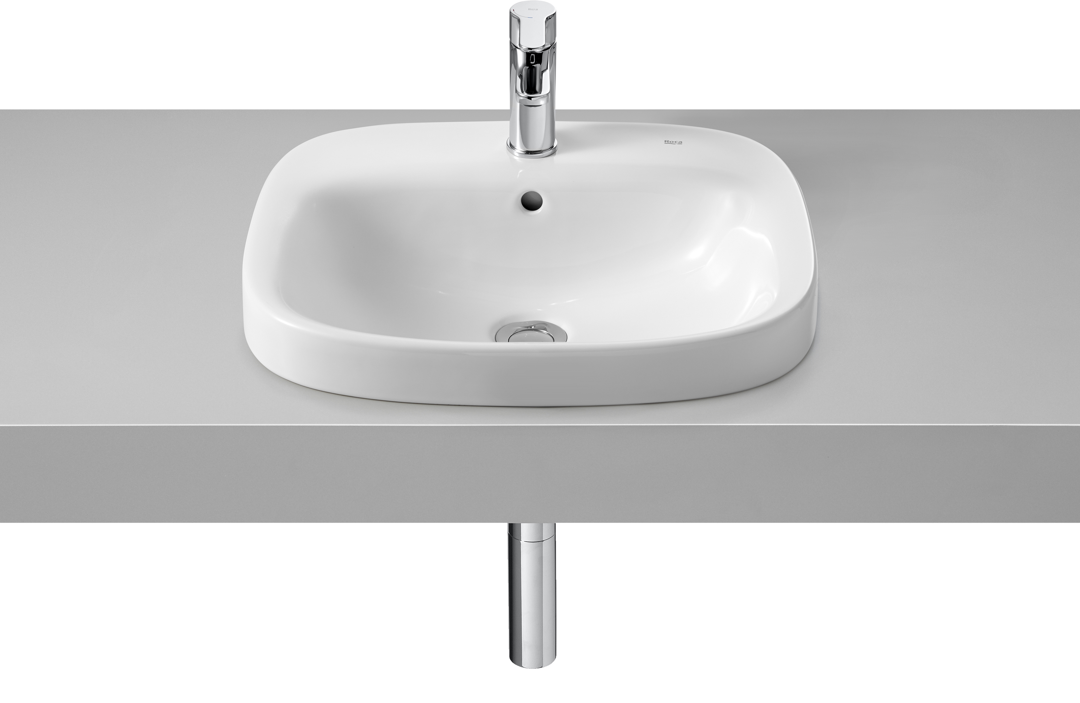 Roca Debba lavabo 51x41 cm rectangular empotrado blanco A32799M000