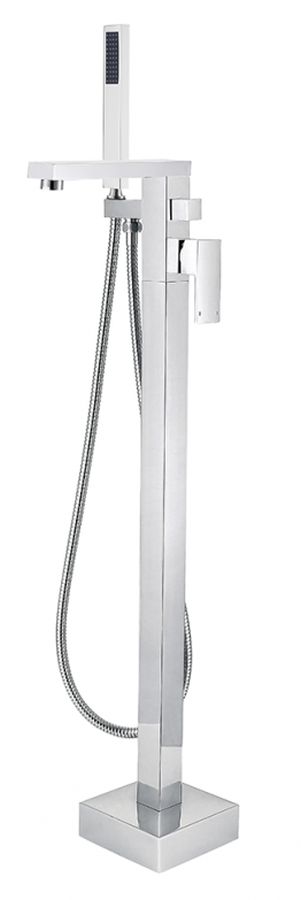 Besco Varium grifo de bañera y ducha en suelo cromo BW-V-CH