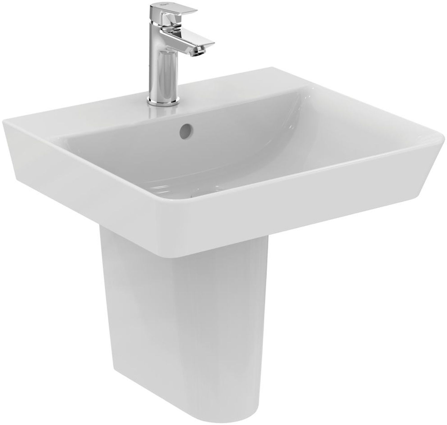Ideal Standard Connect Air lavabo 50x45 cm rectangular clásico-para mueble blanco E074601
