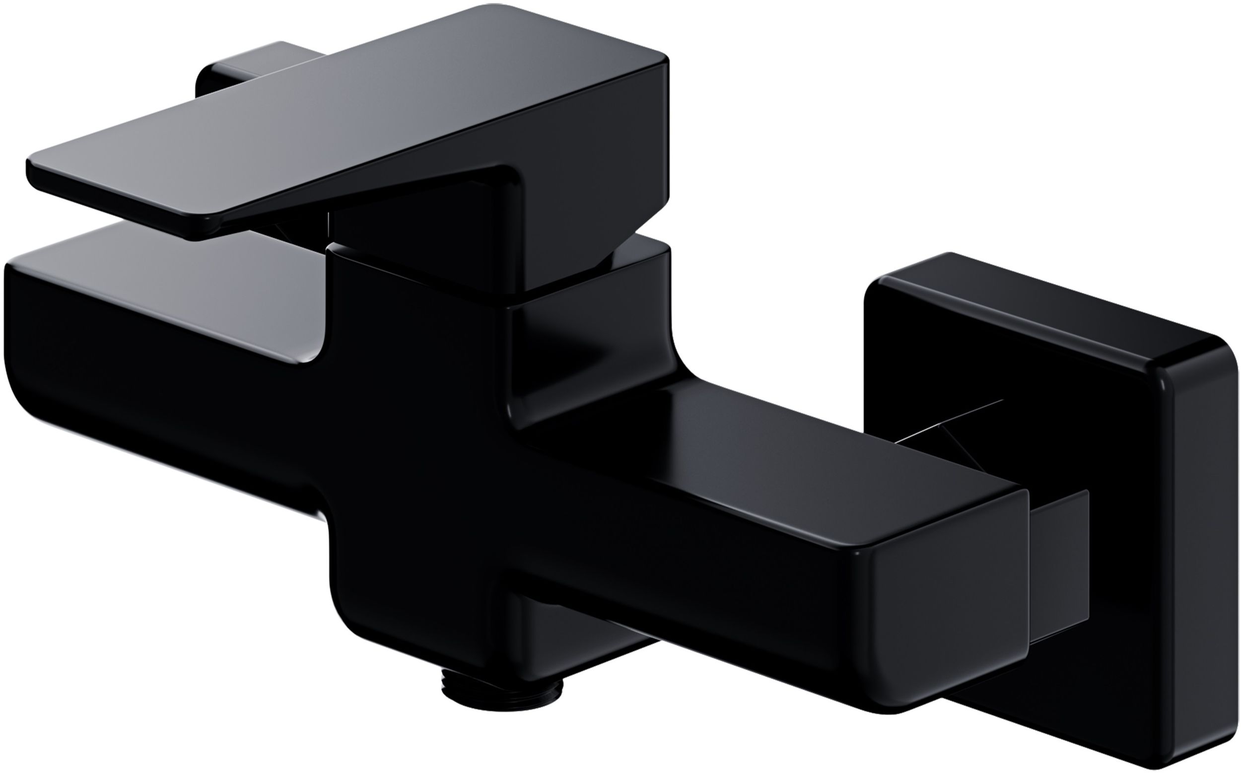 Omnires Parma grifo para ducha a pared negro PM7440BL