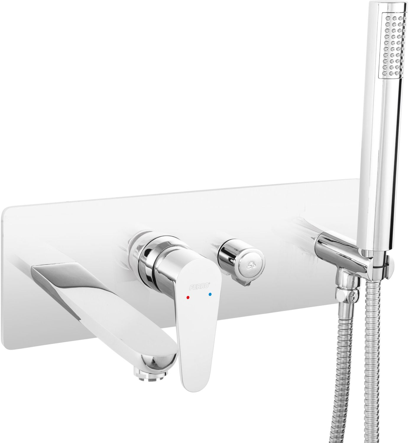 Ferro Algeo grifo de bañera y ducha empotrado cromo BAG11P