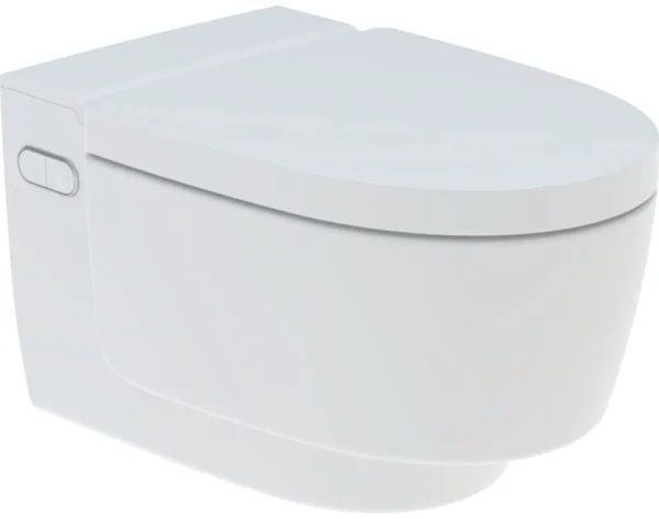 Geberit AquaClean inodoro con función de bidé suspendido sin reborde con descarga de remolino blanco 146.202.11.1