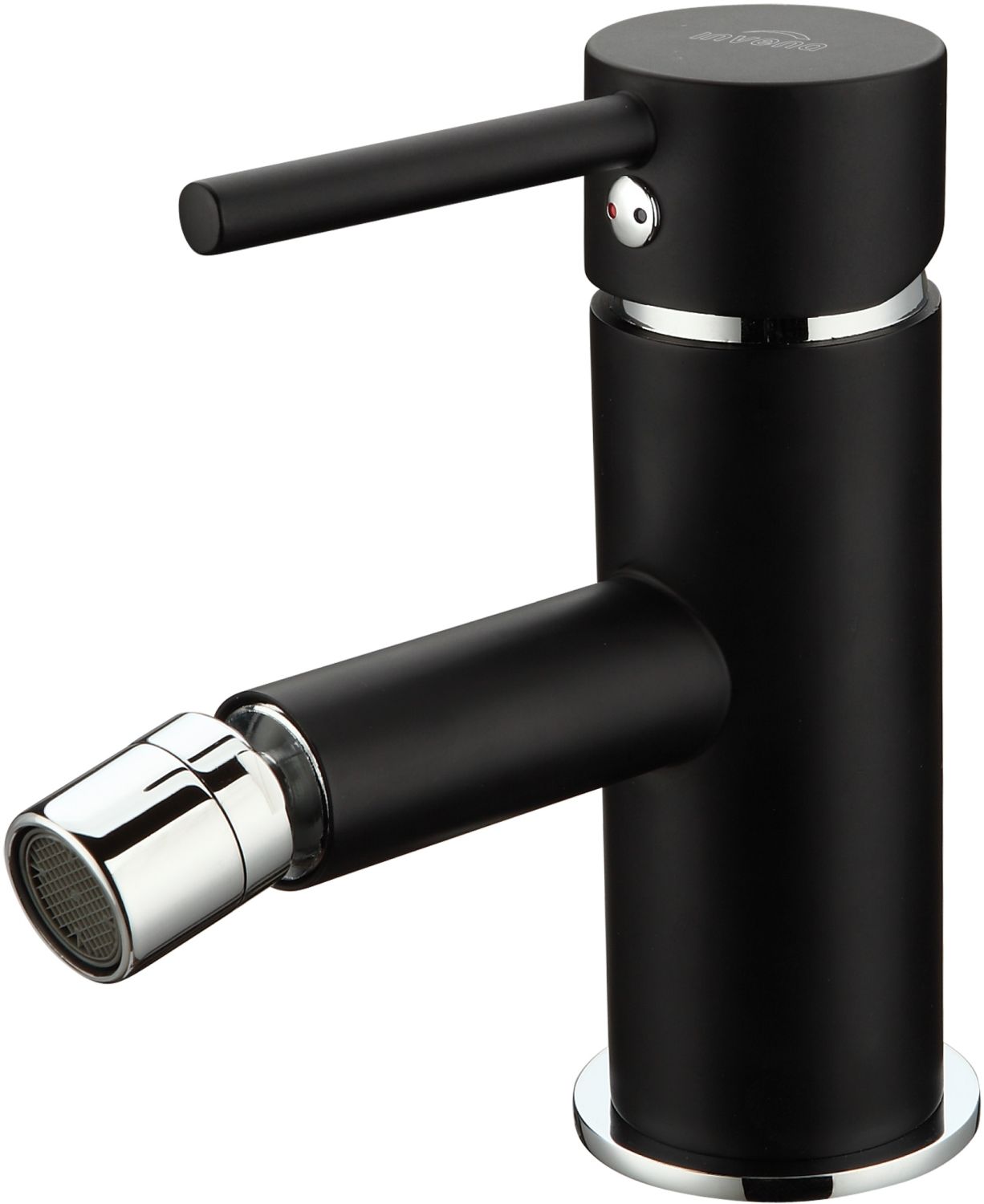 Invena Dafni grifo para bidé de pie negro BB-88-004