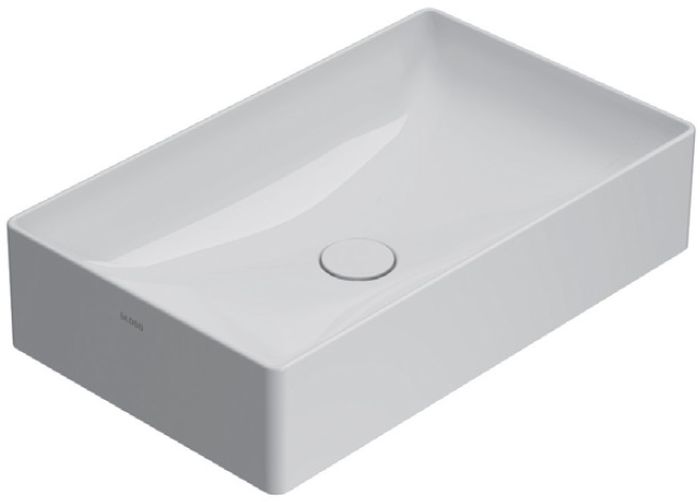 Globo T-Egde lavabo 61x37 cm rectangular sobre encimera blanco B6R63.BI