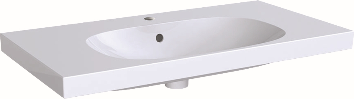 Geberit Acanto lavabo 90x48.2 cm rectangular clásico-para mueble blanco 500.623.01.2