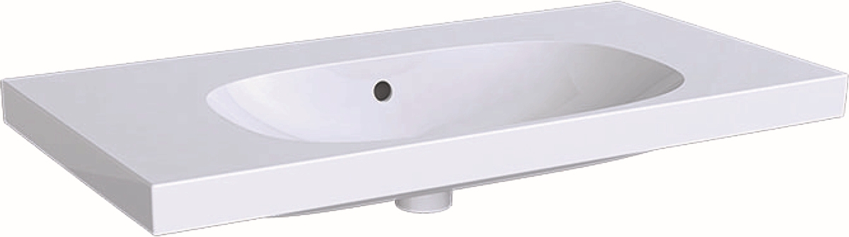 Geberit Acanto lavabo 90x48.2 cm rectangular clásico-para mueble blanco brillante 500.624.01.2