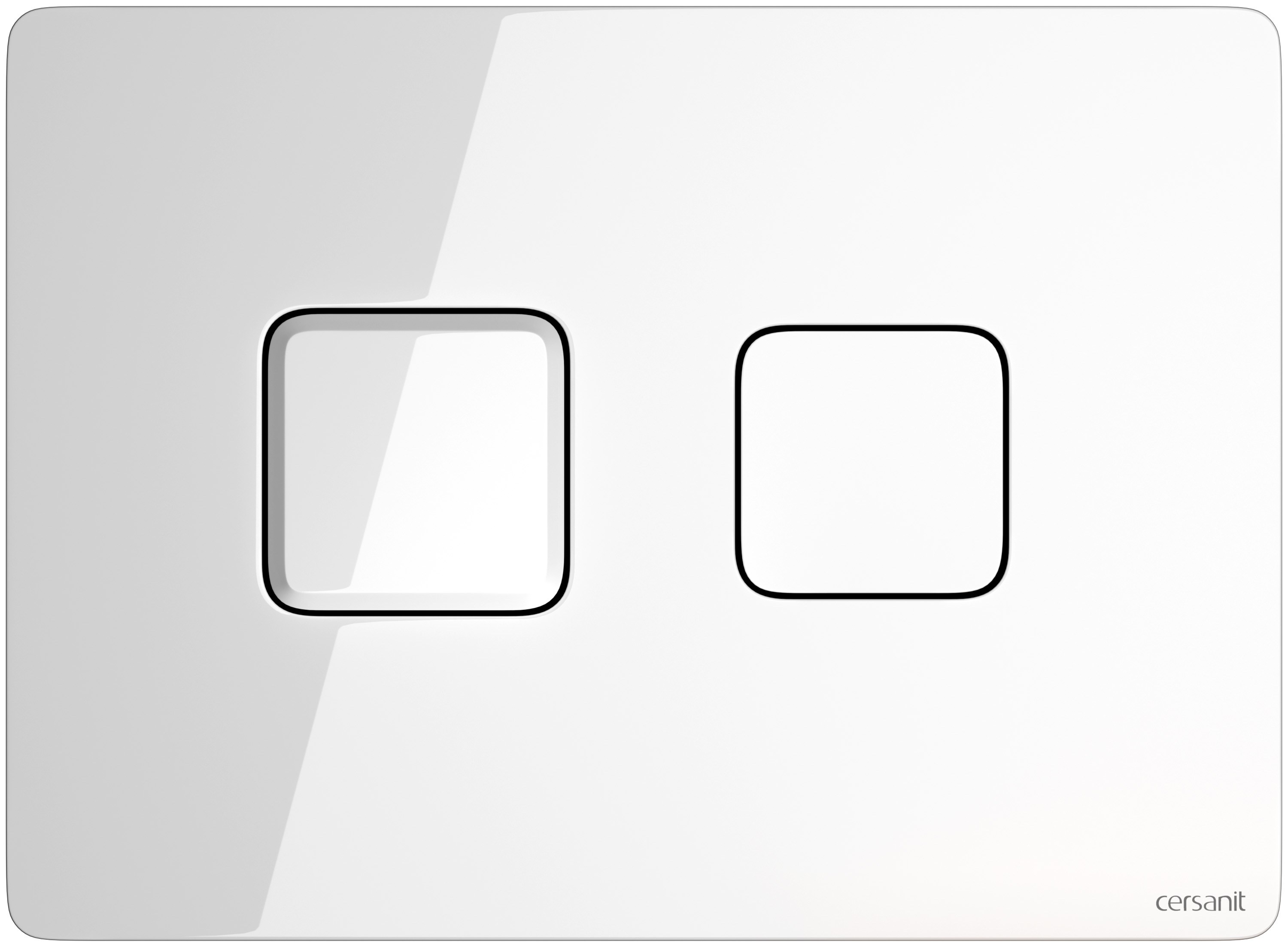 Cersanit Accento Square botón de descarga para WC blanco S97-054