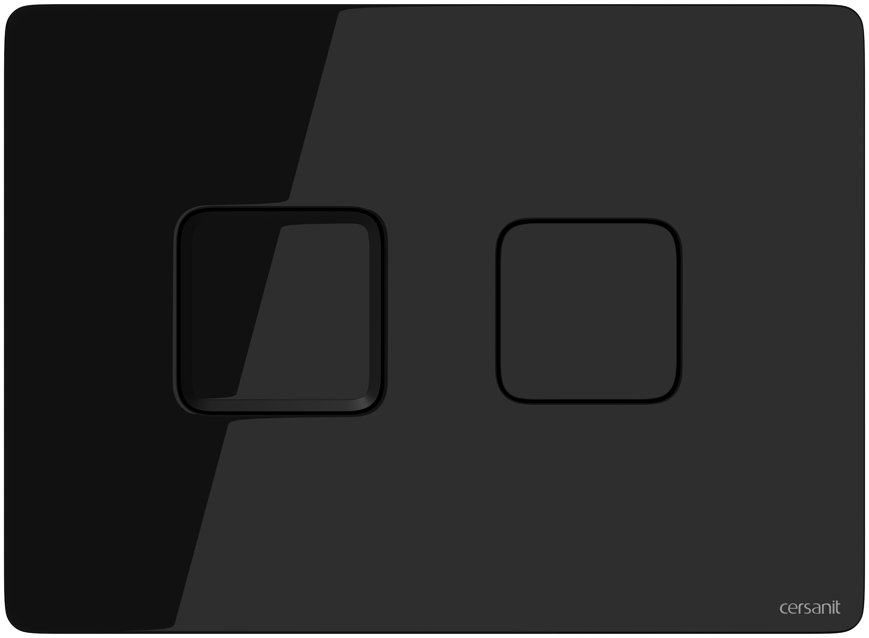 Cersanit Accento Square botón de descarga para WC negro S97-058