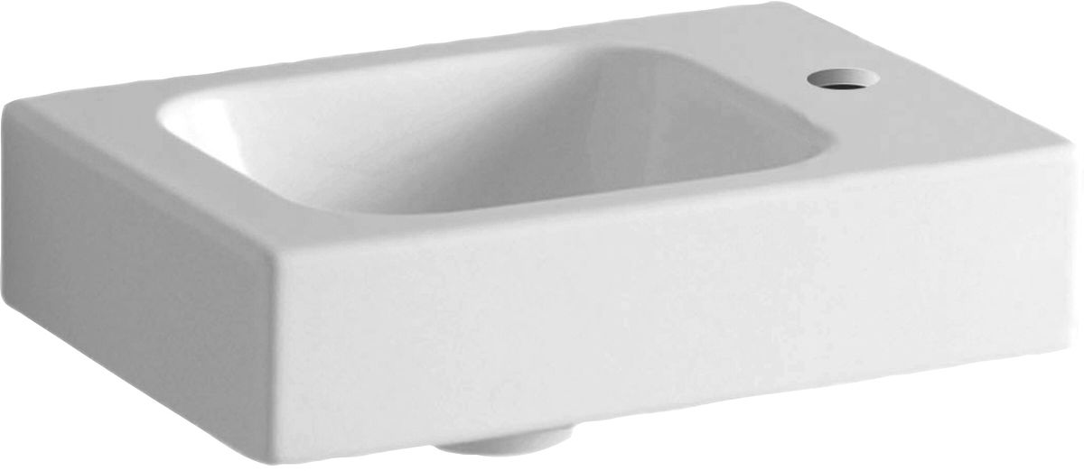 Geberit iCon lavabo 38x28 cm rectangular clásico-para mueble blanco 124736000