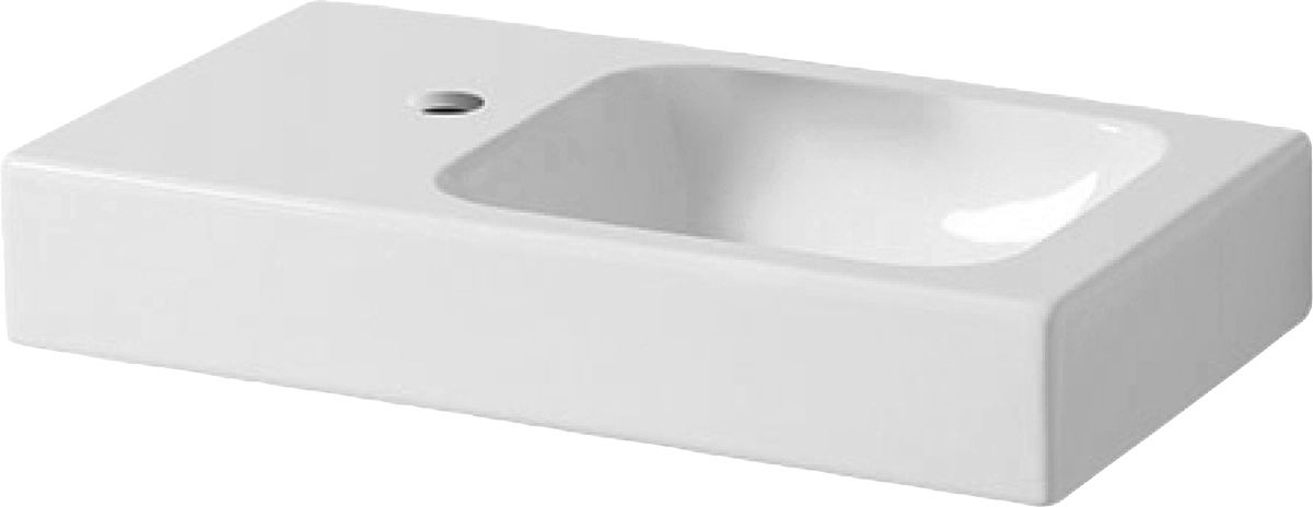 Geberit iCon lavabo 53x31 cm rectangular clásico-para mueble blanco 124153000