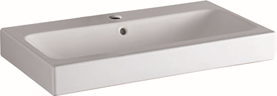 Geberit iCon lavabo 75x48.5 cm rectangular clásico-para mueble blanco 124075000