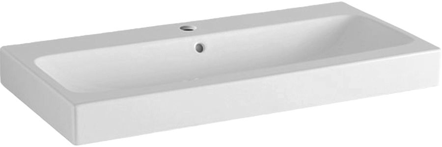 Geberit iCon lavabo 90x48.5 cm rectangular clásico-para mueble blanco 124090000