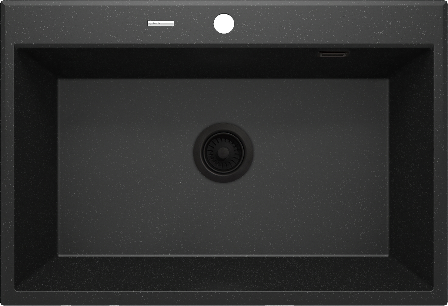 Deante Eridan fregadero de granito 70x52 cm gris/grafito/ónix ZQE_G103