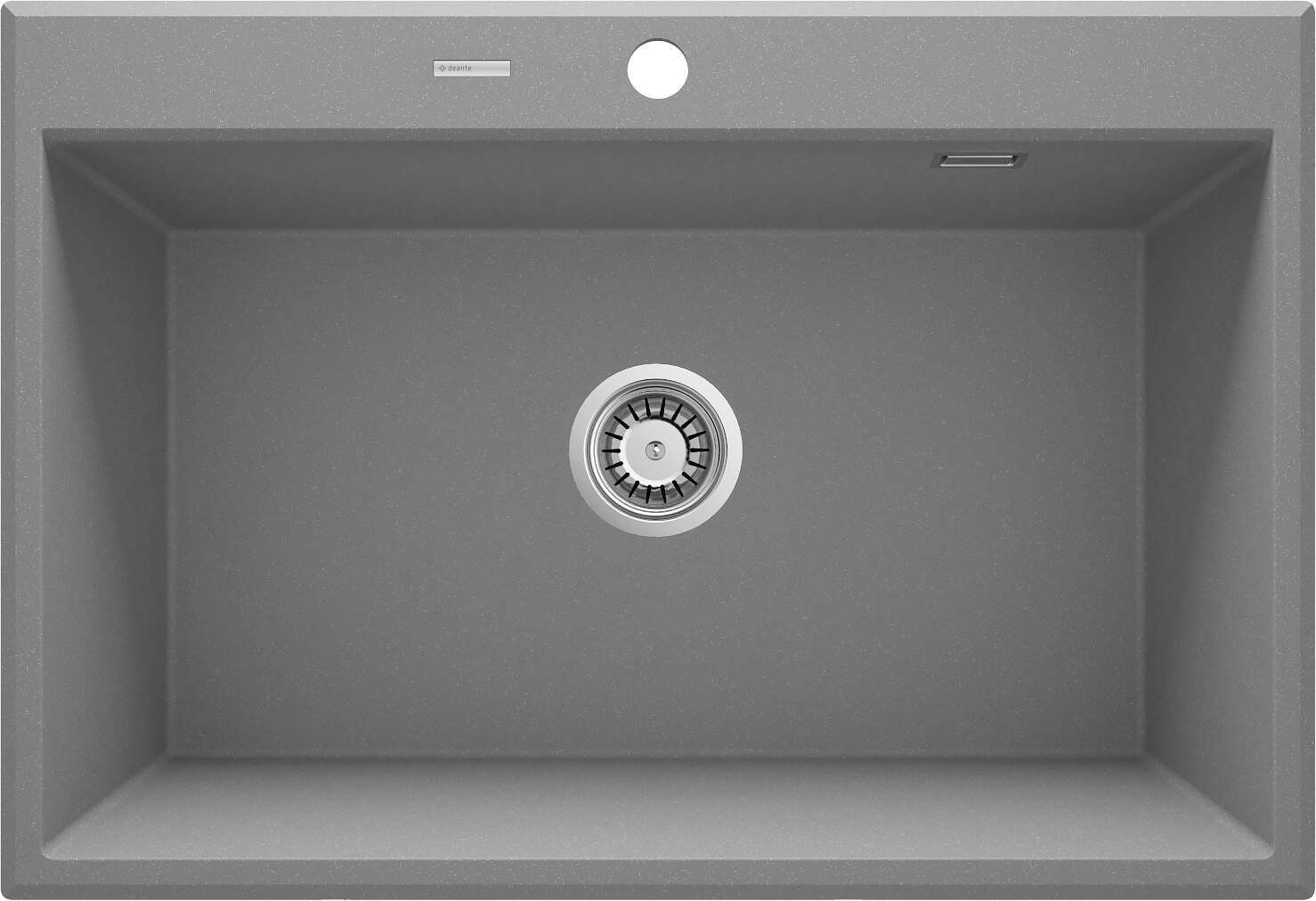 Deante Eridan fregadero de granito 70x52 cm gris/grafito/ónix ZQE_S103