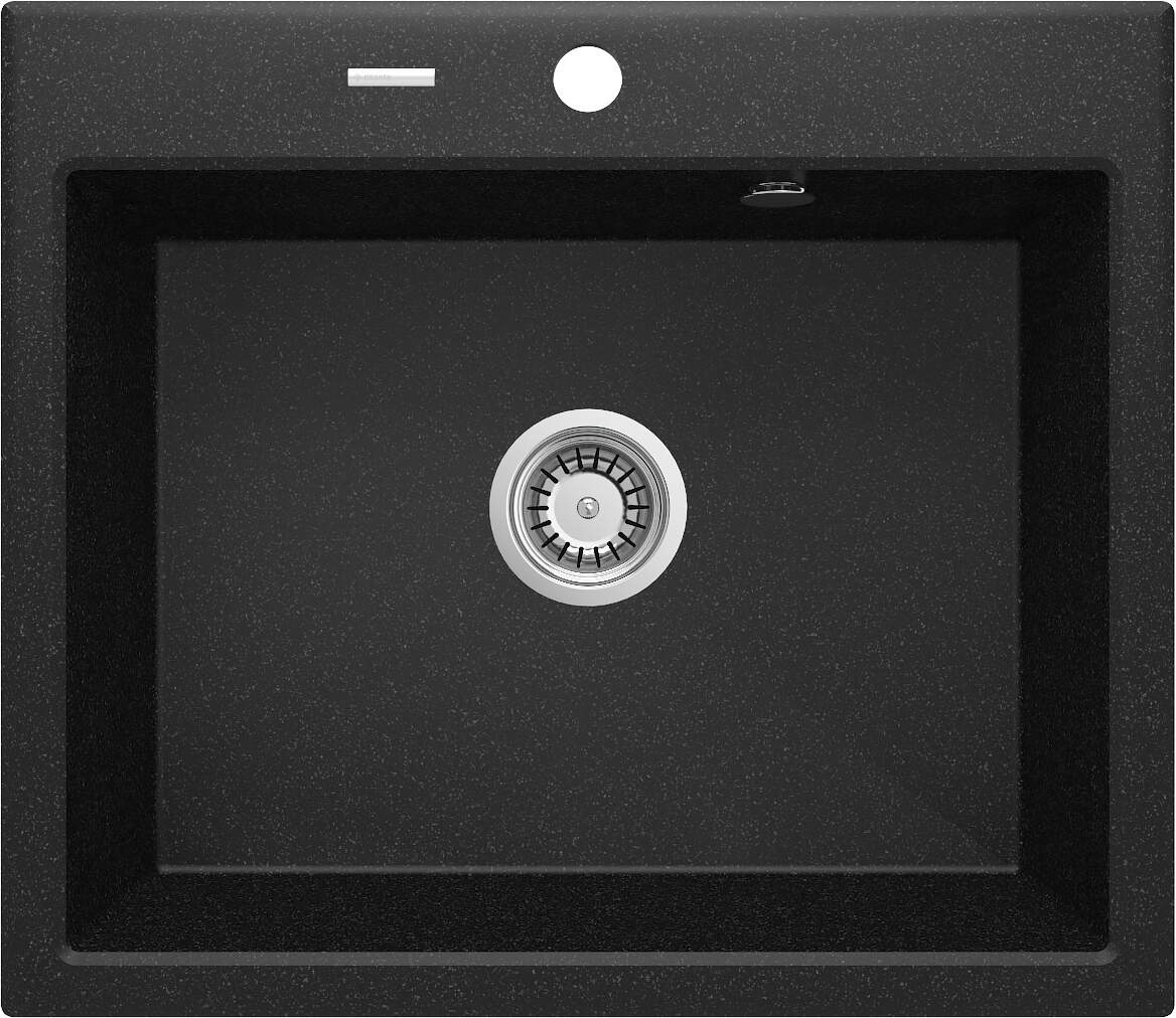 Deante Andante fregadero de granito 60x52 cm gris/grafito/ónix ZQN_2103