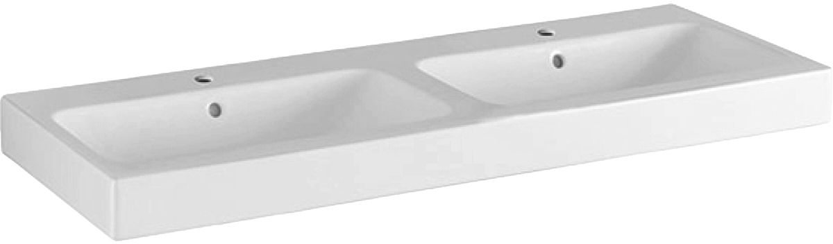 Geberit iCon lavabo 120x48.5 cm rectangular clásico-para mueble blanco 124120000